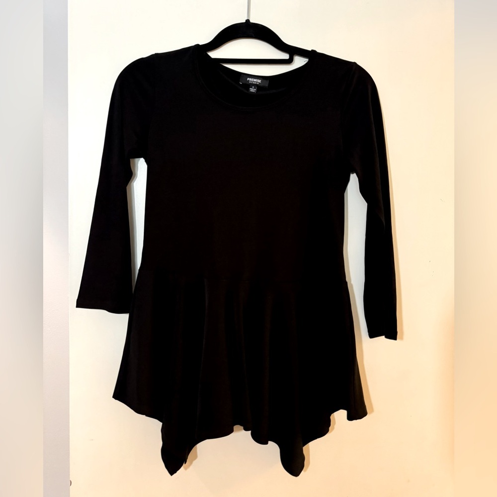 Black Flared Top Size Medium